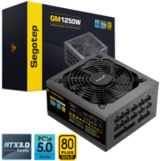 鑫谷（Segotep）GM1250W金牌全模组电源（ATX3.0/原生PCIE5.0/全电压宽幅/低噪台式机电脑游戏主机箱电源）