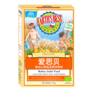 爱思贝（EARTH'S BEST）宝宝钙铁锌 地球婴幼儿米糊 有机多种谷物米粉175g（6-36个月）