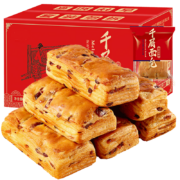 京东百亿补贴：比比赞 红豆味千层面包 1000g