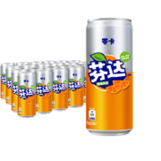 京东百亿补贴：可口可乐（Coca-Cola）芬达 Fanta 无糖零卡 橙味 汽水330ml*24摩登罐 新老包装随机发货
