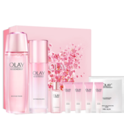 玉兰油（OLAY）桃花水乳2步护肤品套装礼盒 (乳液+爽肤水) 抗糖抗氧生日礼物