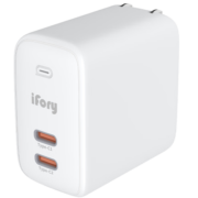 ifory安福瑞35W两C折叠氮化镓充电器Type-c多口快充PD20W/18W苹果iPhone14 白色 35W2C氮化镓