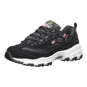 Skechers斯凯奇复古经典小白鞋厚底老爹鞋刺绣花透气简约女熊猫鞋