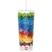 乐高（LEGO）创意缤纷850ml吸管杯学生生日礼物大容量男生女生保温水杯