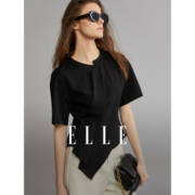 ELLE 她 女士圆领T恤 ET3398305