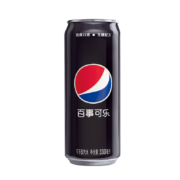 概率券:百事可乐 无糖黑罐 Pepsi 碳酸饮料 细长罐 330ml*6听 整箱 *2件
