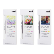 三菱（uni）EMOTT彩色自动铅笔替芯 绘画涂色不易断彩色活动铅笔芯 ULE-0.9-MIX 0.9mm NO.3 复古色系 1盒装