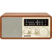 SANGEAN 山进 WR-16 AM/FM / 蓝牙木柜收音机 带 USB 手机充电 胡桃木色