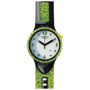 斯沃琪（Swatch）瑞士手表 联名系列 瑞士斯沃琪X龙珠Z之沙鲁 男女石英表 SB01Z401