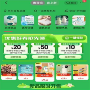 京东 惠寻馆 5-2/99-20/49-10元券