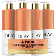 48.36元/瓶！OLAY玉兰油 Tone 烟酰胺维E保湿润肤露 502ml*4 凑单到手约￥193.46