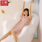 三枪 2003夏季新款水柔纯棉家居睡裙 2色