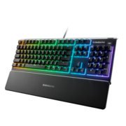 赛睿（SteelSeries）Apex 3有线键盘 游戏键盘 磁吸腕托 10区域RGB灯光 黑色 薄膜轴