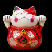 上善若水 招财猫摆件 小号