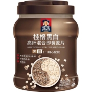 QUAKER/桂格即食黑白麦高纤混合燕麦片无添加860g*1罐早餐冲饮