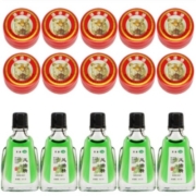 5个风油精+10个清凉油 木屹辰牌夏季提神醒脑止痒防蚊家用15件套