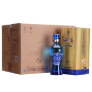 PLUS会员：YANGHE 洋河 海之蓝 蓝色经典 旗舰版 42%vol 浓香型白酒 520ml 单瓶装