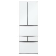 东芝（Toshiba）479大白桃超薄嵌入自动制冰小户型家用多门玻璃门一级能效双变频456升电冰箱 GR-RM479WE-PG1B3富士白