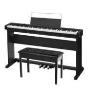卡西欧（CASIO）电钢琴CDP-S150智能数码钢琴88键重锤电子钢琴黑色套机+琴架+礼包