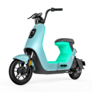 绿源电动车48V16A新国标电动自行车 液冷电机 陶瓷刹车 LIVA6 灰蓝