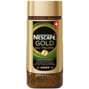 雀巢（Nestle）瑞士金牌 原装进口冻干黑咖啡醇香浓郁意式风味速溶咖啡 瓶装200g
