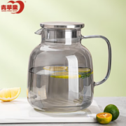 青苹果 高硼硅耐热高温玻璃水壶  1.8L