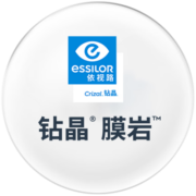 依视路（ESSILOR）钻晶膜岩系列耐磨特薄非球面高清镜片双面防紫外线近视光学眼镜 钛+金属-全框-4008BK-黑色 1.60折射率（0-600度）