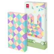 得力（deli）72段马克龙色系魔尺魔方 百变魔尺弹力结构 YP107生日礼物