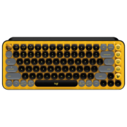 罗技（Logitech） POP Keys无线蓝牙机械键盘套装 游戏办公键盘 女生可爱便携 TTC轴 【键盘+LogitechOptions套装】热力黄
