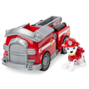 汪汪队立大功（PAW PATROL）狗狗巡逻队 新年礼物男女孩玩具车套装 大救援车系列-消防车+毛毛