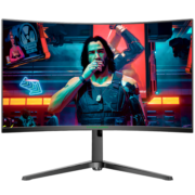 泰坦军团27英寸 240Hz 1ms 1500R曲面屏 旋转升降底座 带背光灯效 低蓝光144Hz电竞游戏高清电脑显示器 N27SH