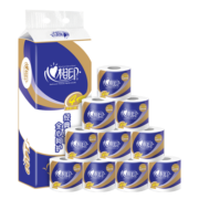 心相印卷纸 心柔系列 140g*10卷 4层（卫生纸巾 厕纸 易降解 ）