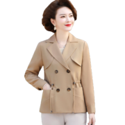 俞兆林中老年女装春装中年妈妈装外套短款风衣老人衣服开衫 Y22KF3399