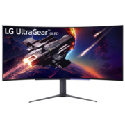 LG 44.5英寸 OLED 240Hz 0.03ms(GTG) 21:9比例 800R曲面 旋转升降 HDMI2.1 PBP PIP 电竞显示器 45GR95QE