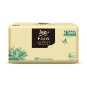 洁柔卷纸 加厚4层200g卫生纸*16卷油画Face 柔滑细韧 母婴可用