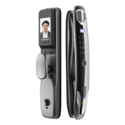 贝德弗（BETVOLS） 指纹锁3D人脸识别智能门锁家用入户防盗门电子猫眼密码锁包安装 MF6 人脸识别+大屏猫眼+手机远程 视频指导自己安装