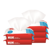 NUK湿巾婴儿超厚特柔湿纸巾婴儿手口湿巾 每包20片 5连包