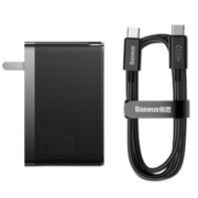 倍思140W氮化镓充电器配240W线 PD3.1快充兼容100W/65W多口充电头适用苹果Macbook Pro华为联想笔记本