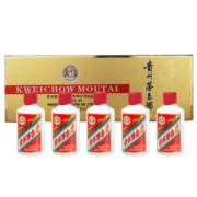 茅台 金色条盒装 酱香型白酒 53度 50ml*5瓶