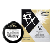 参天santen-fx 金色装V+维他命眼药水12ml缓解眼疲劳眼睛干眼涩抗疲劳滴眼液原装日本进口
