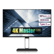 AOC 27英寸 4K Nano IPS 四边微边 HDR400 Type-C接口 90W充电 双向旋转升降 电脑显示器 焕新升级版 U27U2DS