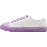飞跃（Feiyue）官方 变色鞋低帮帆布鞋女春季新款潮流百搭休闲鞋 9062白紫 35