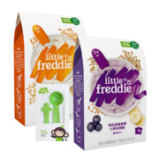 小皮（Little Freddie）婴幼儿高铁米粉 蓝莓藜麦谷物米粉 宝宝辅食 钙铁锌米糊160g*2盒