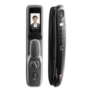 贝德弗（BETVOLS） 指纹锁3D人脸识别智能门锁家用入户防盗门电子猫眼密码锁 包安装 M6大屏猫眼款