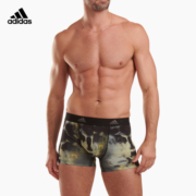 adidas/阿迪达斯男士透气凉感运动平角内裤四角裤男生潮流裤头3条