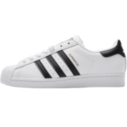 阿迪达斯（adidas）男鞋女鞋  三叶草SUPERSTAR 50周年升级款贝壳头金标休闲运动板鞋 女 金标贝壳头 白色FU7712/偏大 35.5码/3(UK)