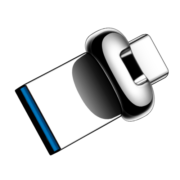 爱国者（aigo）32GB Type-C USB3.2 手机U盘 U358 银色 金属mini款 双接口 手机电脑用