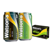 屈臣氏（Watsons）苏打汽水 香草味 低糖0脂低卡 气泡饮料 调酒推荐 330ml*24罐