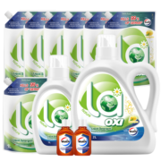 威露士La有氧洗洗衣液20.24斤（2L和1L+袋1Lx7+消毒液60mlx2）除菌除螨
