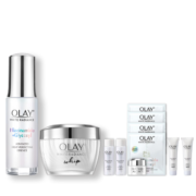 玉兰油（OLAY）抗糖小白瓶精华液+面霜护肤品套装生日礼物(爽肤精华水+面膜)